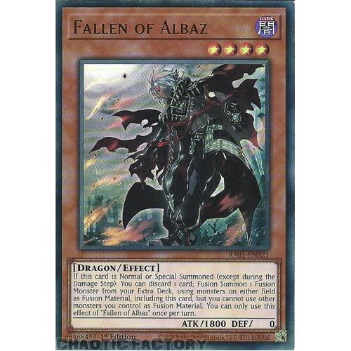 RA01-EN021 Fallen of Albaz ULTRA Rare 1st Edition NM