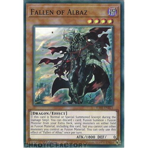 RA01-EN021 Fallen of Albaz Super Rare 1st Edition NM