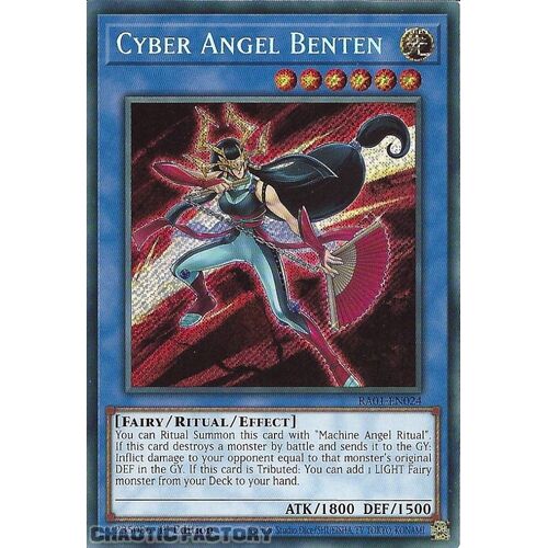 RA01-EN024 Cyber Angel Benten Secret Rare 1st Edition NM