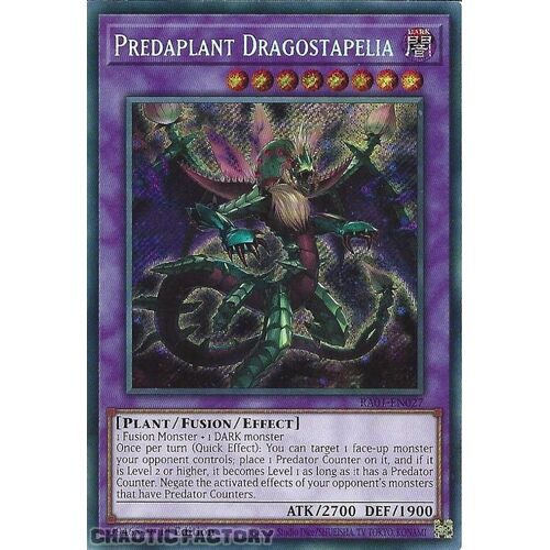 RA01-EN027 Predaplant Dragostapelia Secret Rare 1st Edition NM