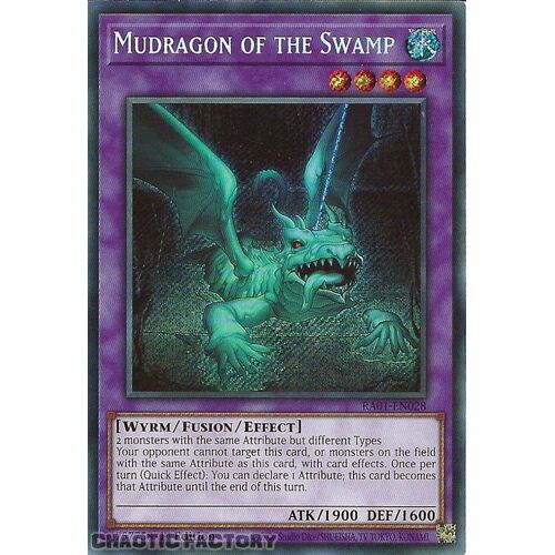 RA01-EN028 Mudragon of the Swamp Secret Rare 1st Edition NM