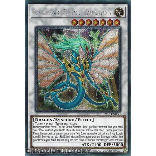 Platinum Secret Rare RA01-EN030 Ancient Fairy Dragon 1st Edition NM