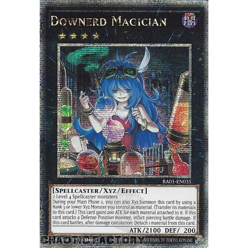 Quarter Century Secret Rare RA01-EN035 Downerd Magician 1st Edition NM