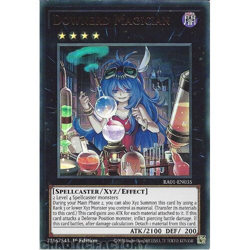 RA01-EN035 Downerd Magician ULTRA Rare 1st Edition NM