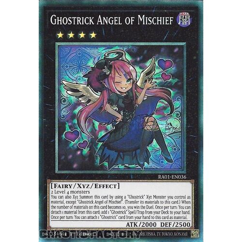 COLLECTOR'S Rare RA01-EN036 Ghostrick Angel of Mischief 1st Edition NM