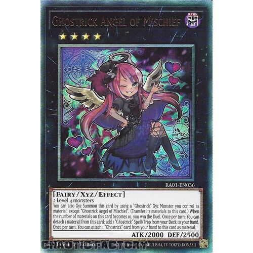 ULTIMATE Rare RA01-EN036 Ghostrick Angel of Mischief 1st Edition NM