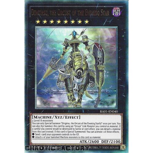 ULTIMATE Rare RA01-EN040 Dingirsu, the Orcust of the Evening Star 1st Edition NM