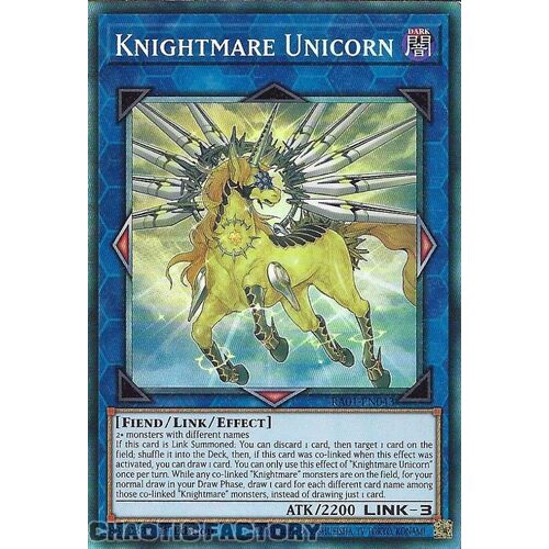 COLLECTOR'S Rare RA01-EN043 Knightmare Unicorn 1st Edition NM