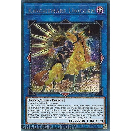 Platinum Secret Rare RA01-EN043 Knightmare Unicorn (alternate art) 1st Edition NM