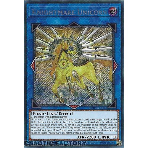 Platinum Secret Rare RA01-EN043 Knightmare Unicorn 1st Edition NM