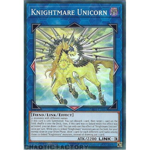 RA01-EN043 Knightmare Unicorn Super Rare 1st Edition NM