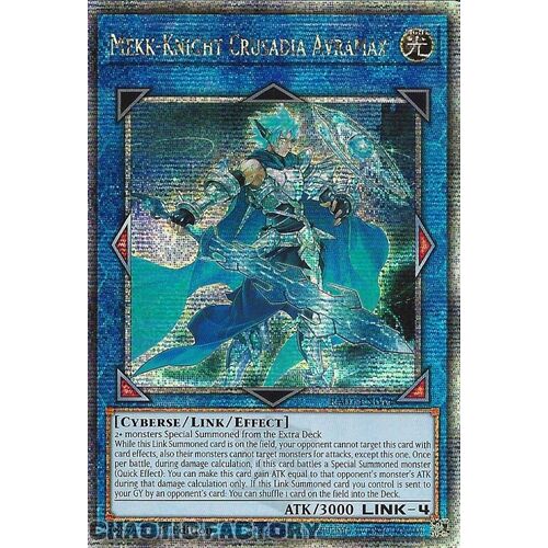 Quarter Century Secret Rare RA01-EN044 Mekk-Knight Crusadia Avramax 1st Edition NM