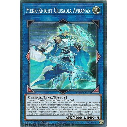 RA01-EN044 Mekk-Knight Crusadia Avramax Super Rare 1st Edition NM