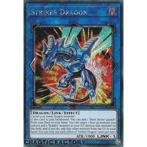 Platinum Secret Rare RA01-EN046 Striker Dragon 1st Edition NM