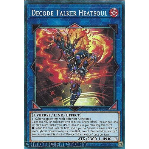 COLLECTOR'S Rare RA01-EN048 Decode Talker Heatsoul 1st Edition NM