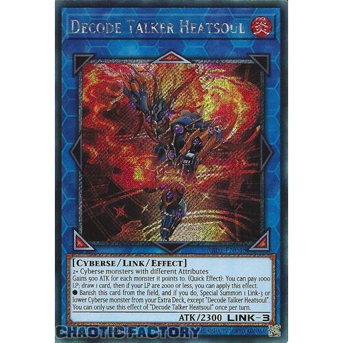 Platinum Secret Rare RA01-EN048 Decode Talker Heatsoul 1st Edition NM