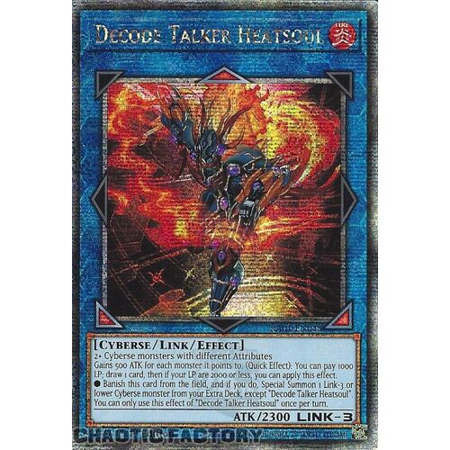 Quarter Century Secret Rare RA01-EN048 Decode Talker Heatsoul 1st Edition NM