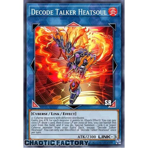 RA01-EN048 Decode Talker Heatsoul Super Rare 1st Edition NM