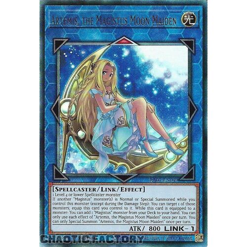 ULTIMATE Rare RA01-EN049 Artemis, the Magistus Moon Maiden 1st Edition NM