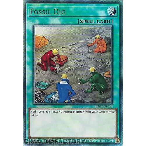 ULTIMATE Rare RA01-EN053 Fossil Dig 1st Edition NM