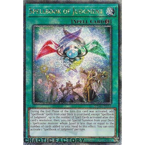 Quarter Century Secret Rare RA01-EN054 Spellbook of Judgment 1st Edition NM