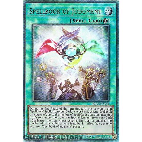 ULTIMATE Rare RA01-EN054 Spellbook of Judgment 1st Edition NM