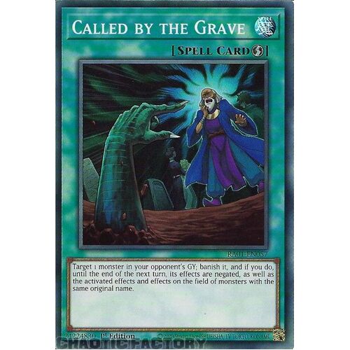 RA01-EN057 Called by the Grave Super Rare 1st Edition NM