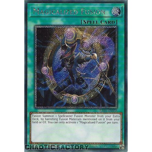 Platinum Secret Rare RA01-EN058 Magicalized Fusion 1st Edition NM