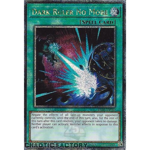 Quarter Century Secret Rare RA01-EN060 Dark Ruler No More 1st Edition NM