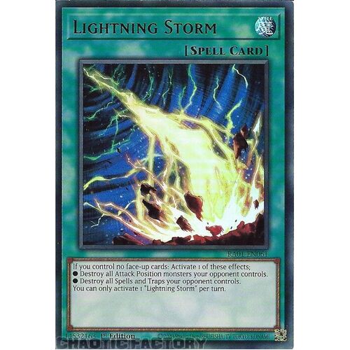 RA01-EN061 Lightning Storm ULTRA Rare 1st Edition NM