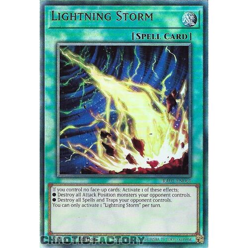 ULTIMATE Rare RA01-EN061 Lightning Storm 1st Edition NM