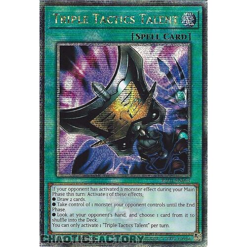 Quarter Century Secret Rare RA01-EN063 Triple Tactics Talent 1st Edition NM