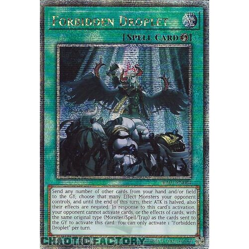 Quarter Century Secret Rare RA01-EN064 Forbidden Droplet 1st Edition NM