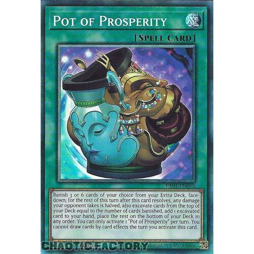 COLLECTOR'S Rare RA01-EN066 Pot of Prosperity 1st Edition NM