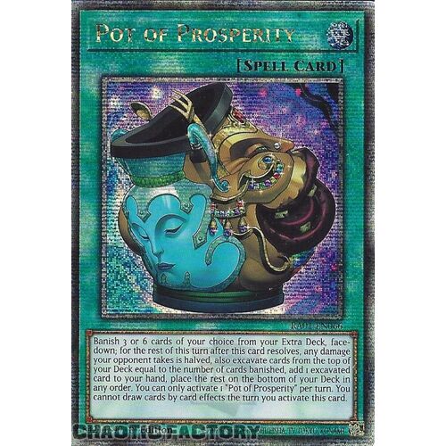 Quarter Century Secret Rare RA01-EN066 Pot of Prosperity 1st Edition NM