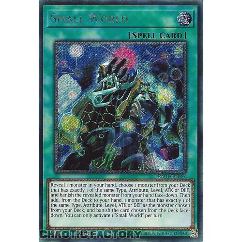 Platinum Secret Rare RA01-EN067 Small World 1st Edition NM