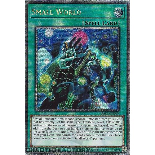 Quarter Century Secret Rare RA01-EN067 Small World 1st Edition NM