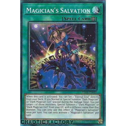 COLLECTOR'S Rare RA01-EN068 Magician's Salvation 1st Edition NM