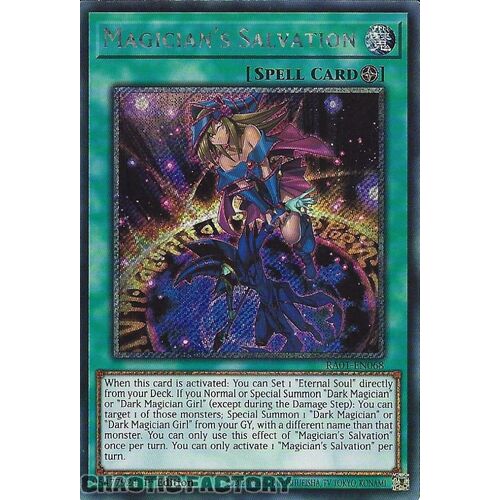 Platinum Secret Rare RA01-EN068 Magician's Salvation 1st Edition NM