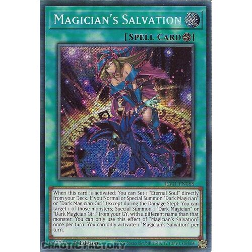 RA01-EN068 Magician's Salvation Secret Rare 1st Edition NM