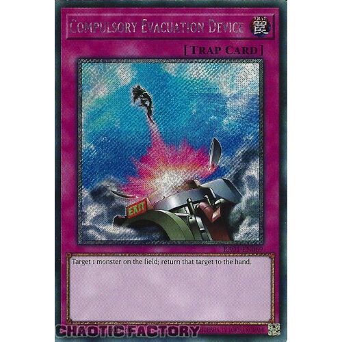 Platinum Secret Rare RA01-EN069 Compulsory Evacuation Device 1st Edition NM