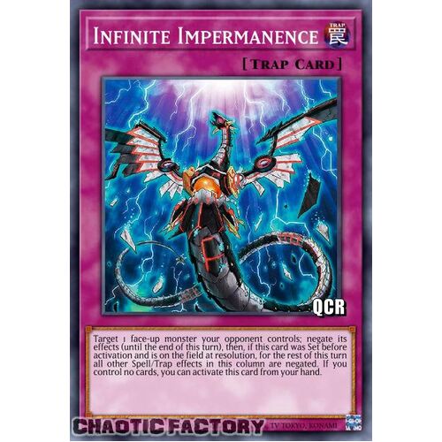 Quarter Century Secret Rare RA01-EN075 Infinite Impermanence 1st Edition NM