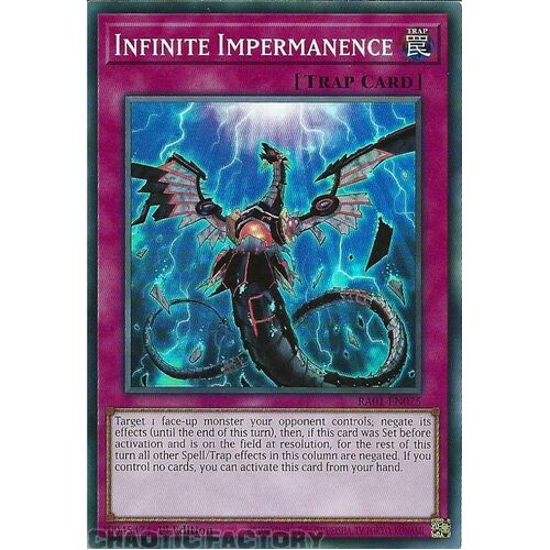 RA01-EN075 Infinite Impermanence Super Rare 1st Edition NM