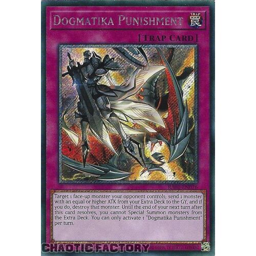 Platinum Secret Rare RA01-EN076 Dogmatika Punishment 1st Edition NM