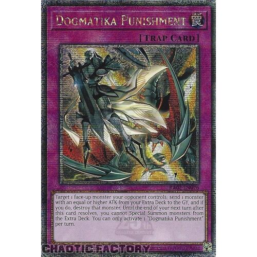 Quarter Century Secret Rare RA01-EN076 Dogmatika Punishment 1st Edition NM