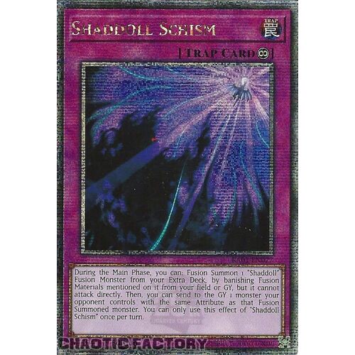 Quarter Century Secret Rare RA01-EN077 Shaddoll Schism 1st Edition NM