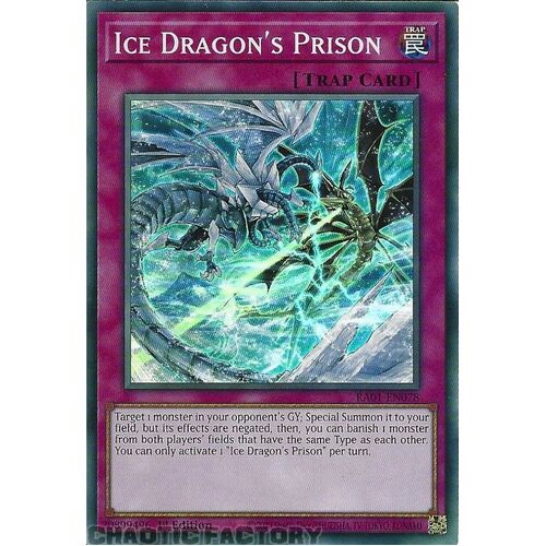 RA01-EN078 Ice Dragon's Prison Super Rare 1st Edition NM