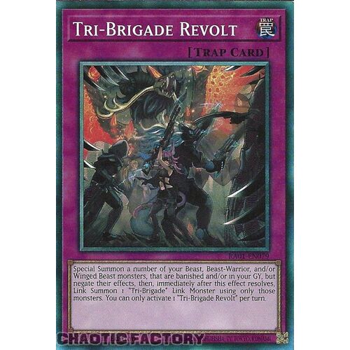 COLLECTOR'S Rare RA01-EN079 Tri-Brigade Revolt 1st Edition NM