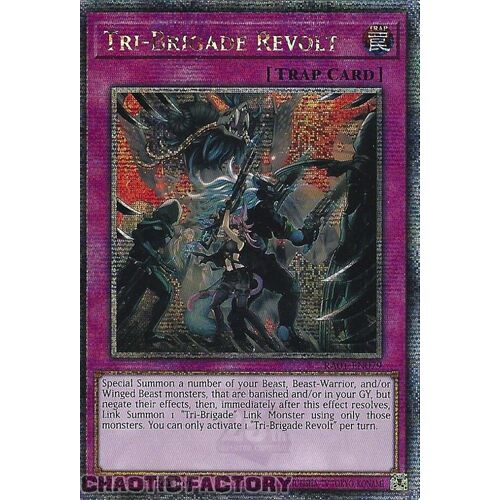 Quarter Century Secret Rare RA01-EN079 Tri-Brigade Revolt 1st Edition NM