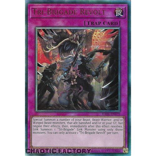 ULTIMATE Rare RA01-EN079 Tri-Brigade Revolt 1st Edition NM